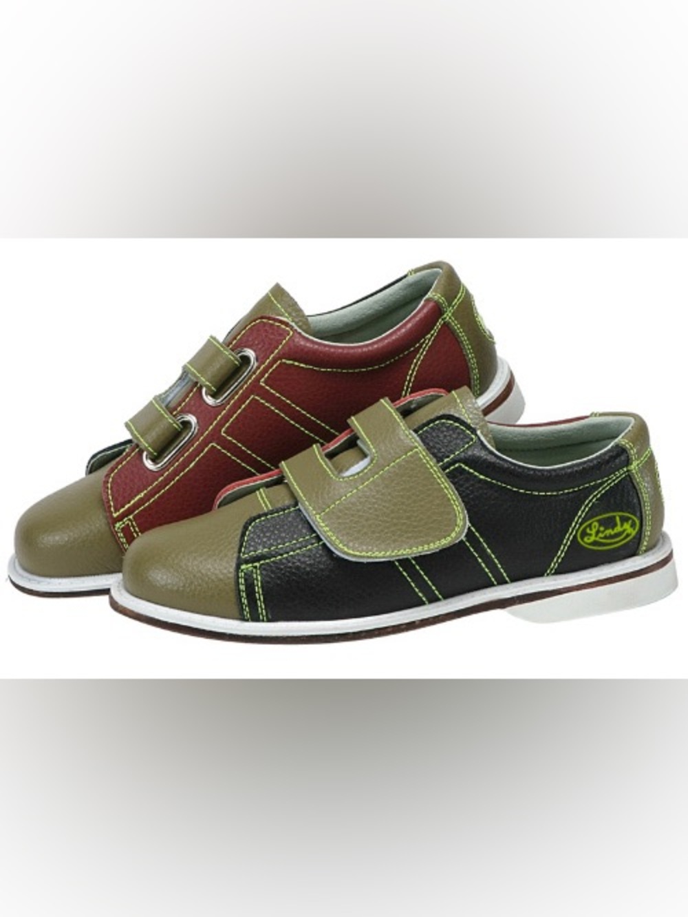 (E4)Lindt 300 Classic Glow bowling shoes with velcro (rental) for toddlers Sz 7